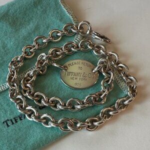Tiffany & Co. Oval Tag 925 Necklace